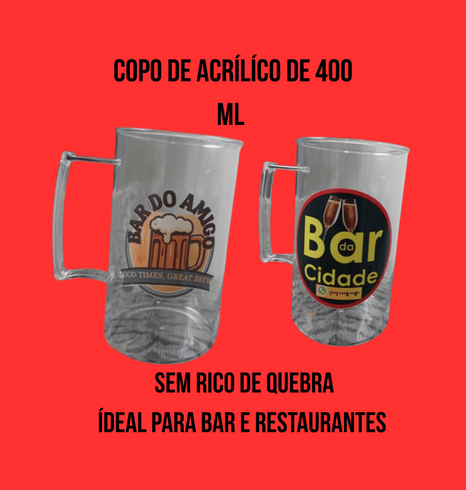 Copo de acrílíco de 400 ml (2)