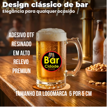 Tamanho da logomarca 5 por 5 cm